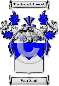Van Sant Family Crest Download (JPG) Legacy Series - 600 DPI